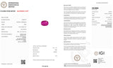 Natural Ruby – Certified by IGI | 3.02 Carats | Report No. 612306118