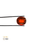 Natural Hessonite Garnet (Grossularite) – IGI Certified-Saleh Sallom