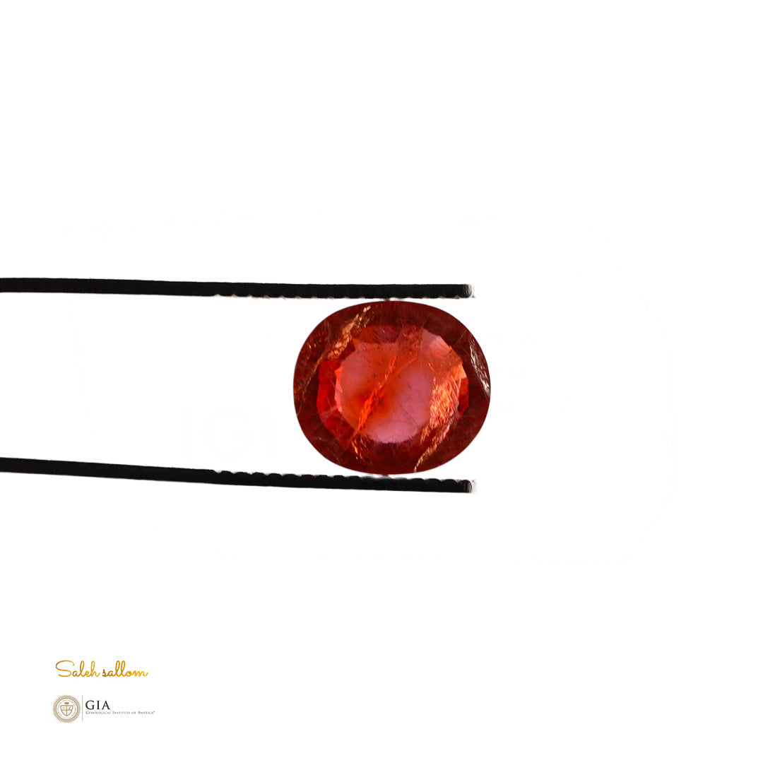 Natural Reddish-Orange Sapphire – Certified by GIA | 6.11 Carats | Report No. 2487857065