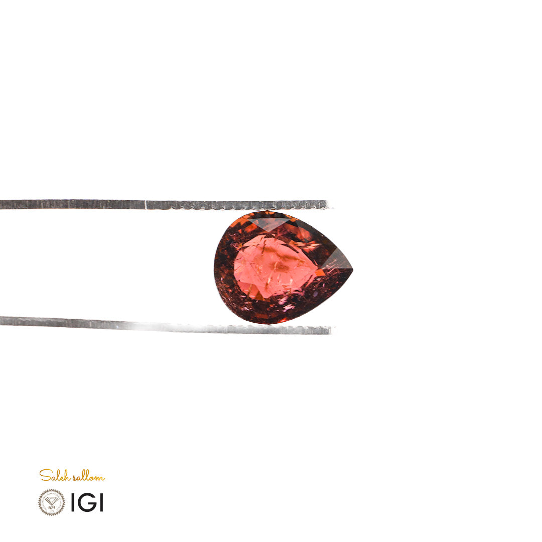 Natural Rubellite Tourmaline – Certified by IGI | 7.01 Carats | Report No. 612306120