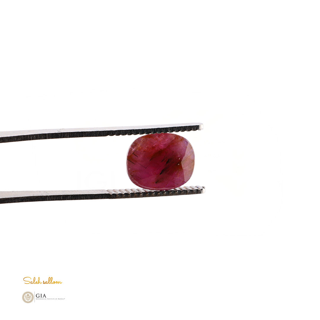 Natural Purplish Red Ruby – Certified by GIA | 7.22 Carats | Report No. 2486911476