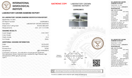 0.55 Carat E Color VS2 Ideal Cut Laboratory Grown Round Brilliant Diamond – IGI Certified-Saleh Sallom