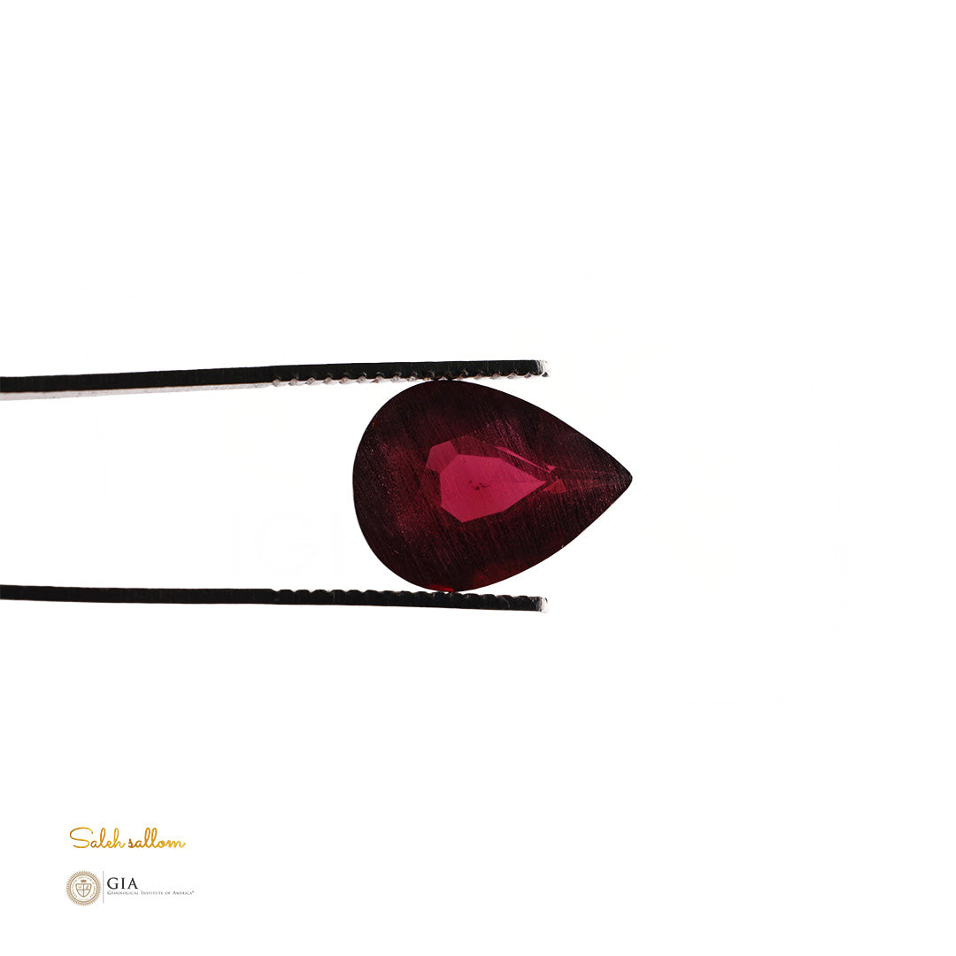Natural Pyrope-Almandine Garnet – Certified by GIA | 9.93 Carats | Deep Red | Report No. 1485661923