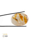 Natural Quartz with Golden Inclusions – Certified by IGI | 59.25 Carats | Report No. 601399887