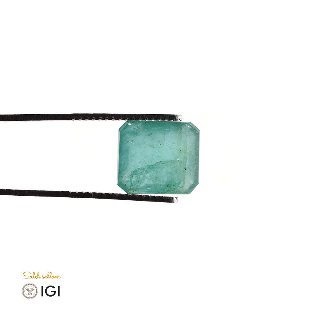 Natural Emerald – Certified by IGI | 7.18 Carats | Emerald Cut | Report No. 612303056