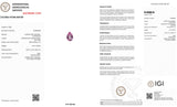 Laboratory Grown Pink Sapphire – Certified by IGI | 4.79 Carats | Pear Mixed Cut | Report No. 639402554