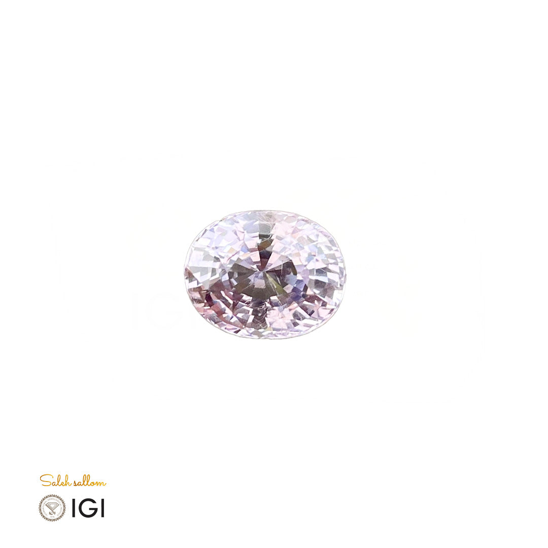 Laboratory Grown Light Pink-Purplish Spinel – Certified by IGI | 9.64 Carats | Oval Mixed Cut | Report No. 639402543