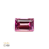 Laboratory Grown Pink Sapphire – Certified by IGI | 7.86 Carats | Rectangular Step Cut | Report No. 639402546