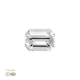 Laboratory Grown Colorless Sapphire – Certified by IGI | 4.98 Carats | Emerald Cut | Report No. 639402555