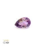 Laboratory Grown Pink Sapphire – Certified by IGI | 5.87 Carats | Pear Mixed Cut | Report No. 639402551