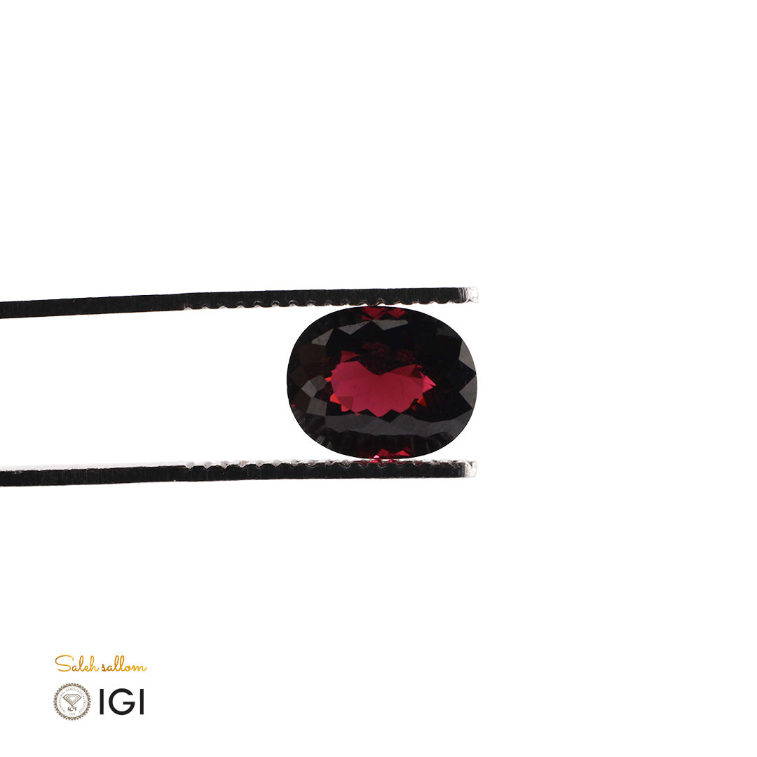 Natural Rhodolite Garnet – Certified by IGI | 5.74 Carats | Report No. 612306487