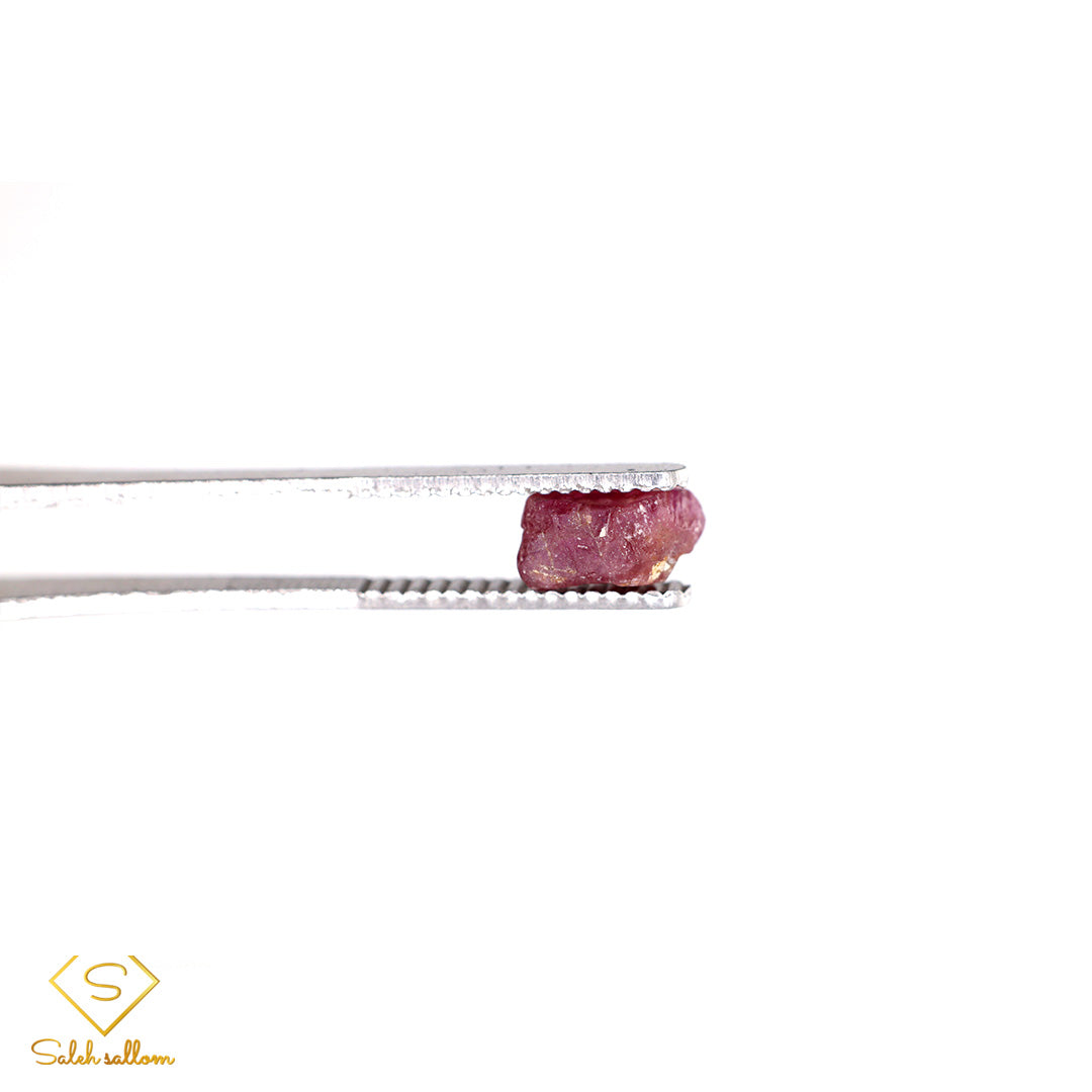 2.78 Ct Natural Purplish Red Ruby Rough Crystal | Unheated Madagascar Ruby Specimen Secondary image