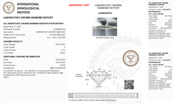 0.54 Carat E Color VS2 Ideal Cut Laboratory Grown Round Brilliant Diamond – IGI Certified-Saleh Sallom