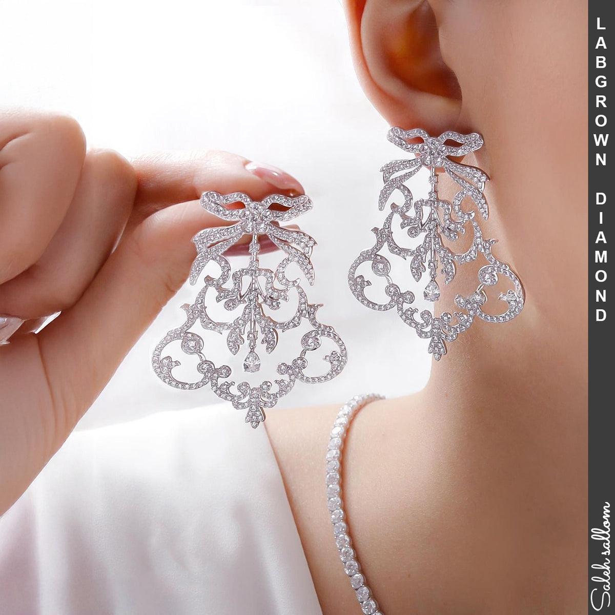 Saleh Sallom | Lab Grown Diamond  Earring | 6 CT