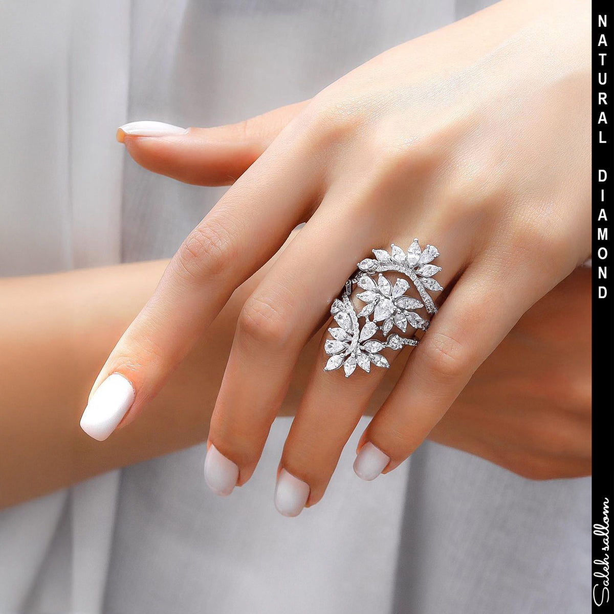 Saleh Sallom | Natural  Diamond Ring | 3.5 CT
