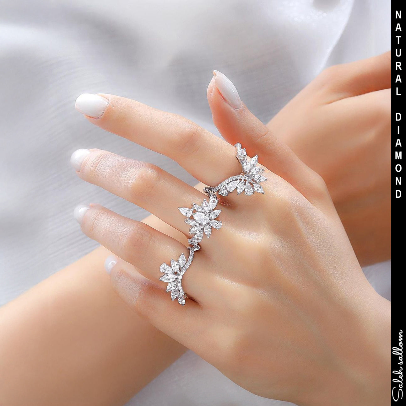 Saleh Sallom | Natural  Diamond Ring | 3.5 CT