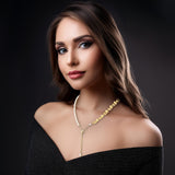Gold And Diamond Necklace Set By Saleh Sallom