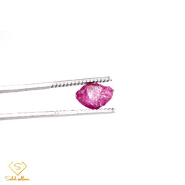 3.46 Ct Natural Purplish Red Ruby Rough Crystal | Unheated Tanzania Ruby Collector Gemstone
