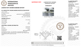 0.70 Carat E Color VS1 Ideal Cut Laboratory Grown Round Brilliant Diamond – IGI Certified-Saleh Sallom