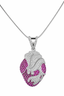 Floral Pavé Heart Pendant Necklace-Saleh Sallom