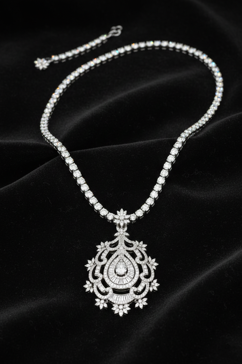 Royal Teardrop Heritage Necklace-Saleh Sallom