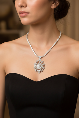 Royal Teardrop Heritage Necklace-Saleh Sallom