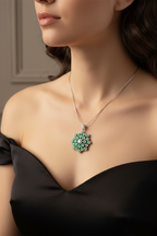 Emerald Bloom Heritage Pendant-Saleh Sallom