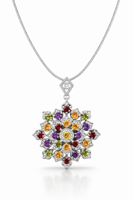 Celestial Mosaic Heritage Pendant-Saleh Sallom