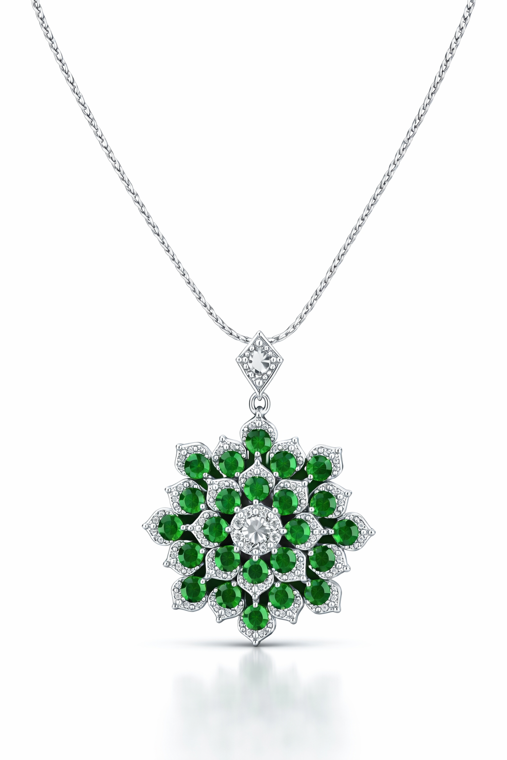 Emerald Bloom Heritage Pendant-Saleh Sallom