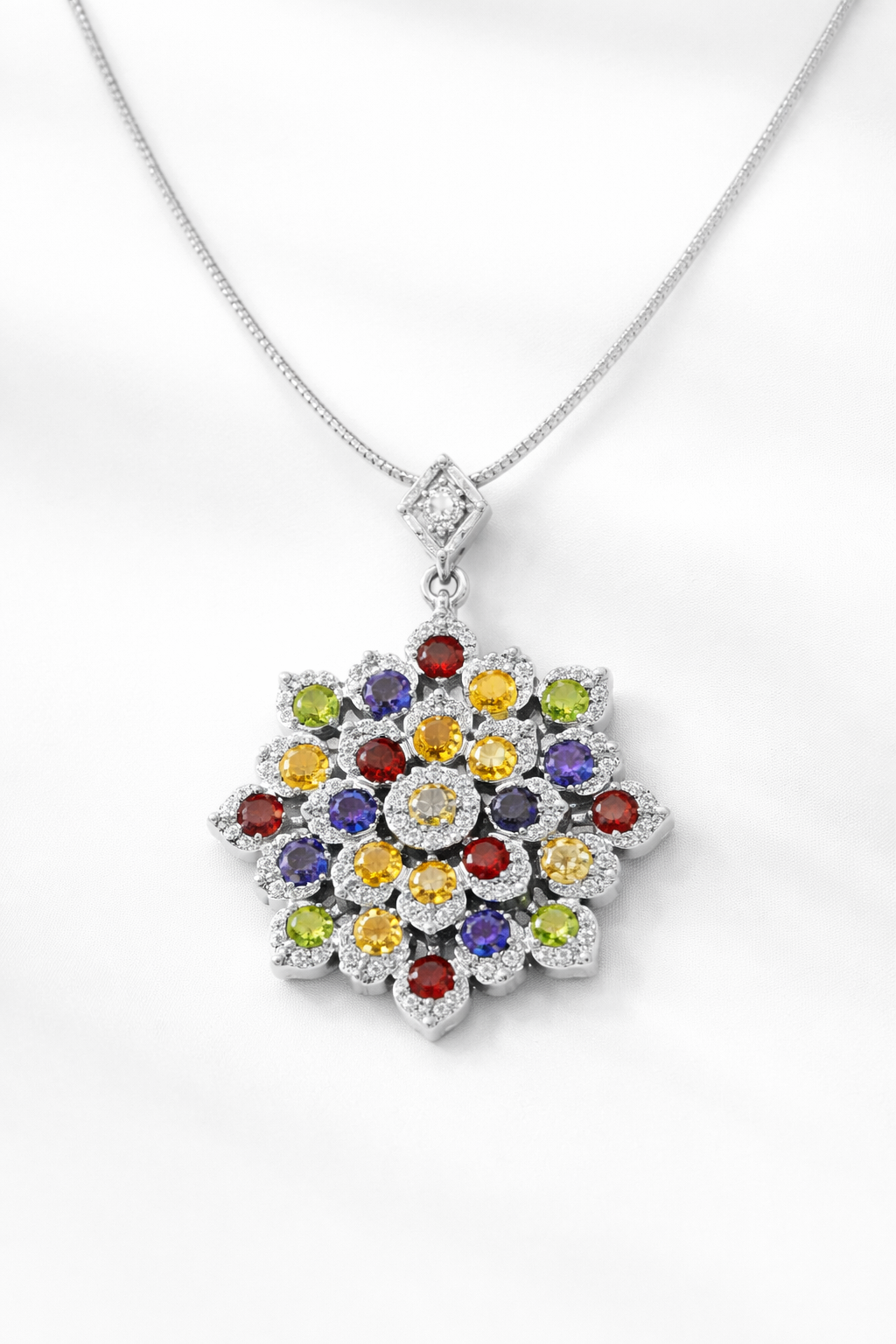 Celestial Mosaic Heritage Pendant-Saleh Sallom