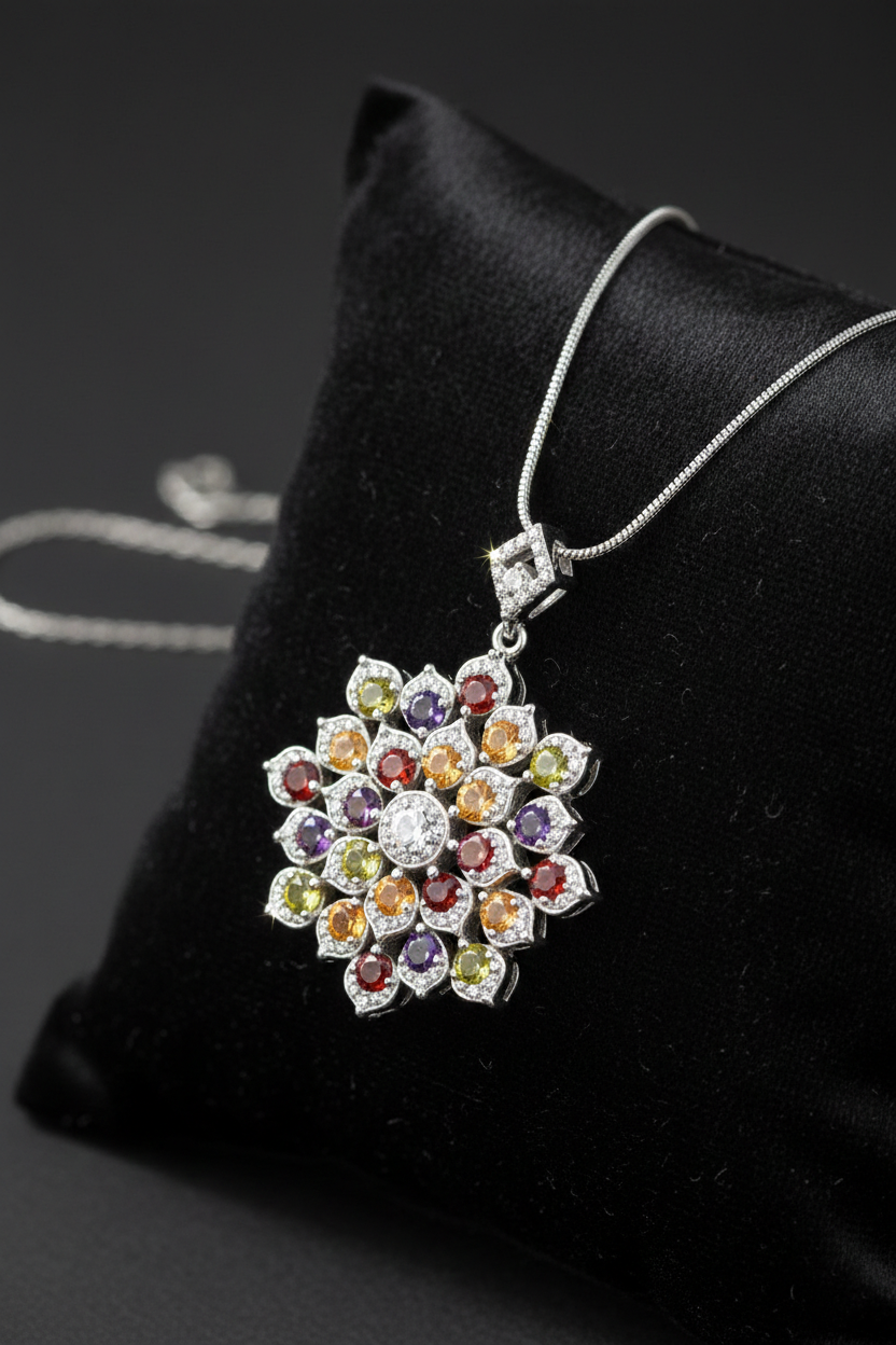 Celestial Mosaic Heritage Pendant-Saleh Sallom