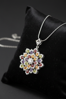 Celestial Mosaic Heritage Pendant-Saleh Sallom