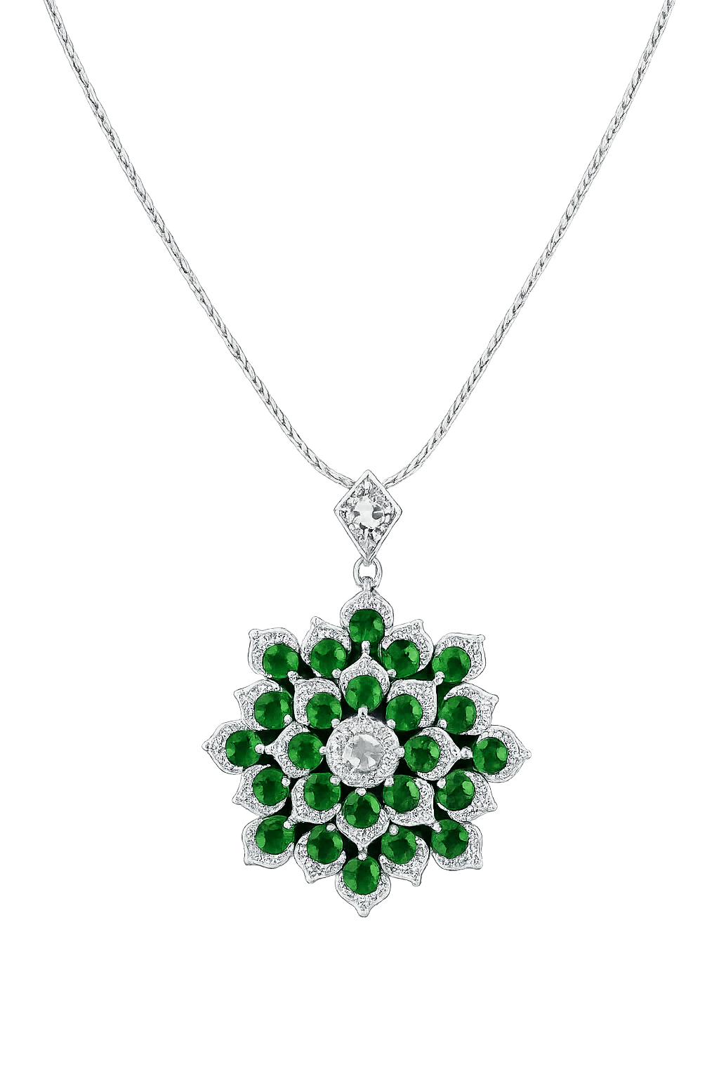 Emerald Bloom Heritage Pendant-Saleh Sallom