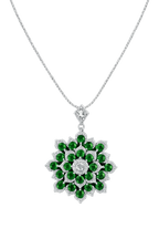 Emerald Bloom Heritage Pendant-Saleh Sallom