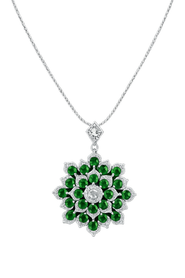 Emerald Bloom Heritage Pendant-Saleh Sallom