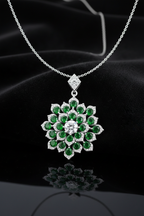 Emerald Bloom Heritage Pendant-Saleh Sallom