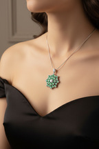 Emerald Bloom Heritage Pendant-Saleh Sallom