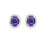 COLOR CHANGE SHAPPHIRE EARRINGS BY SALEH SALLOM | 6.34g 18K - 5.00 CT - Saleh Sallom
