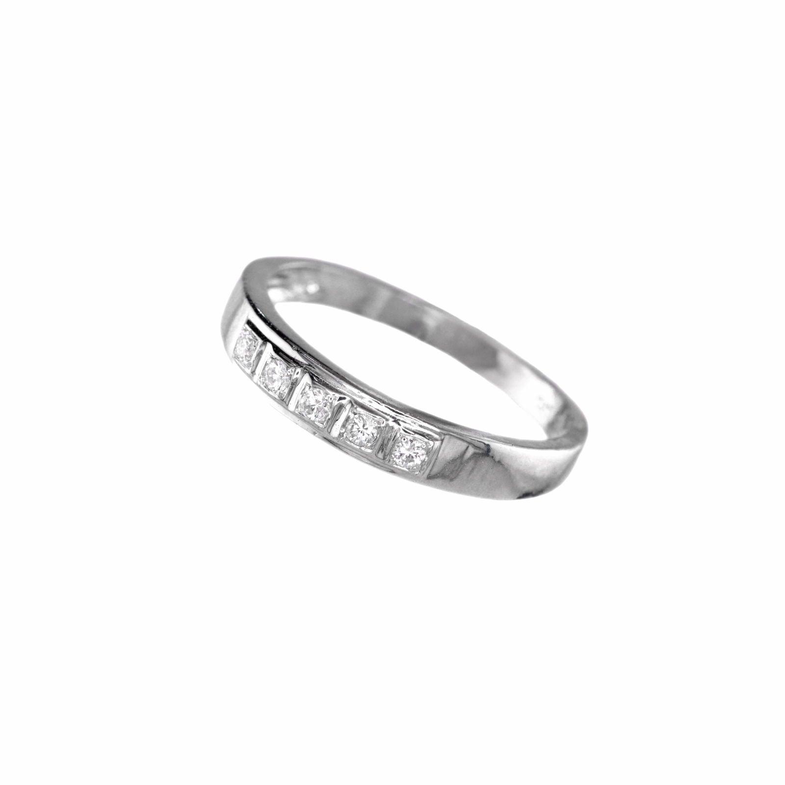Diamond Ring Natural - By Saleh Sallom | 2.74g 18K - 0.12 CT - Saleh Sallom