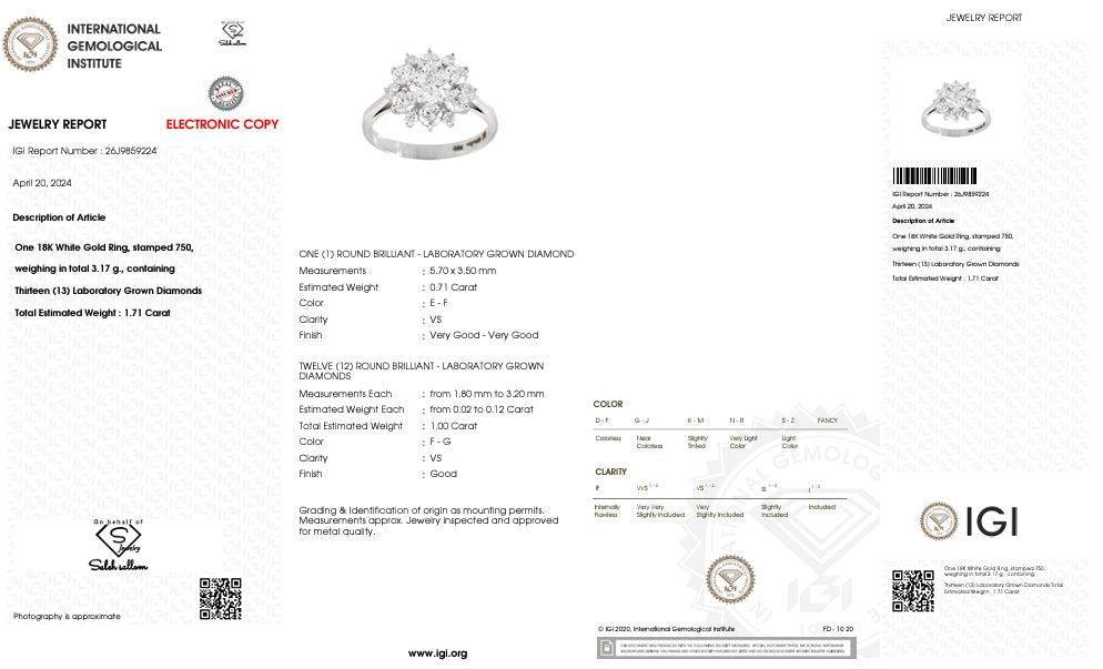 Diamond Ring  - By Saleh Sallom 18 Karat - Saleh Sallom