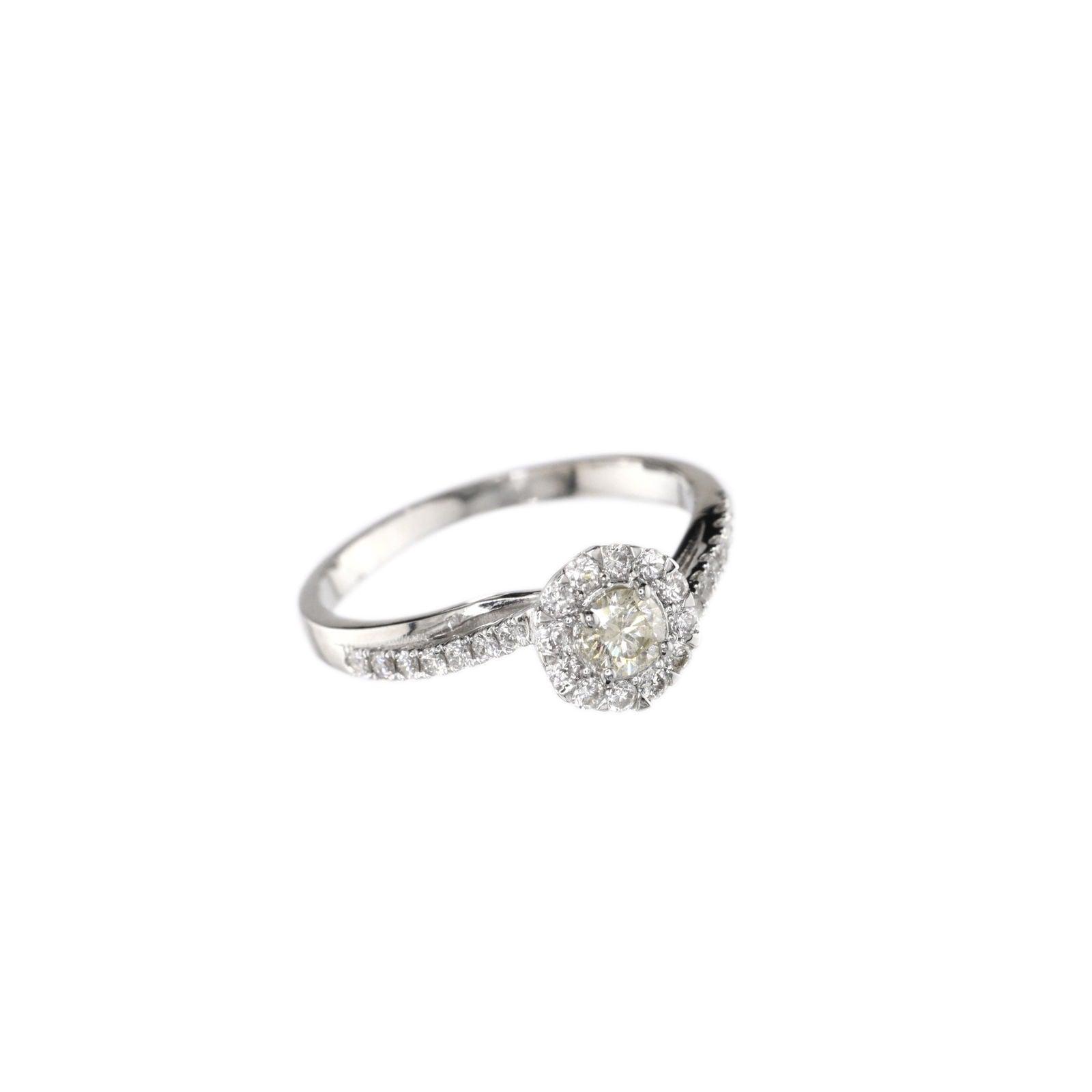 Diamond Ring Natural - By Saleh Sallom 2.43 g 18 Karat | 0.52 carat - Saleh Sallom