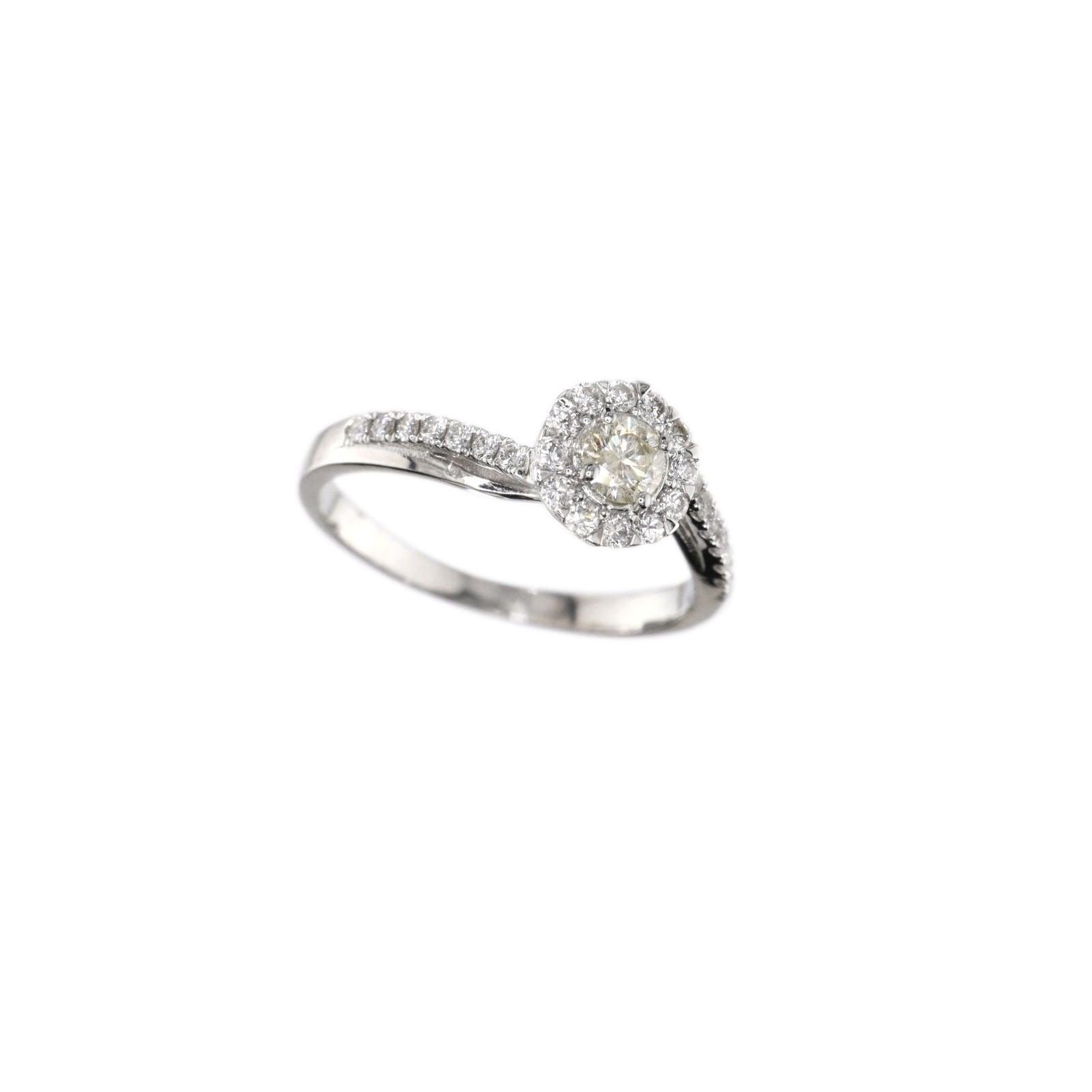 Diamond Ring Natural - By Saleh Sallom 2.43 g 18 Karat | 0.52 carat - Saleh Sallom