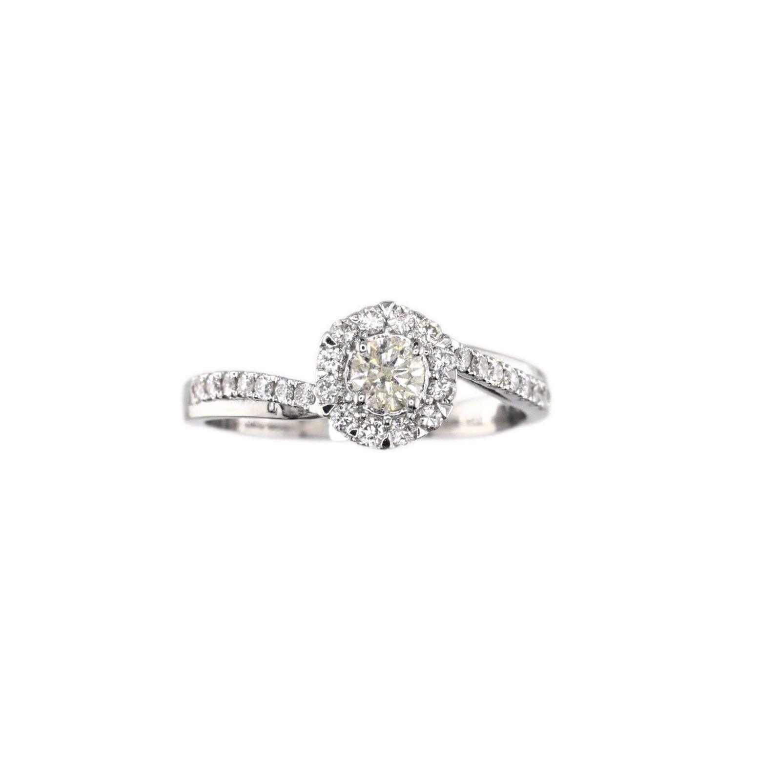 Diamond Ring Natural - By Saleh Sallom 2.43 g 18 Karat | 0.52 carat - Saleh Sallom