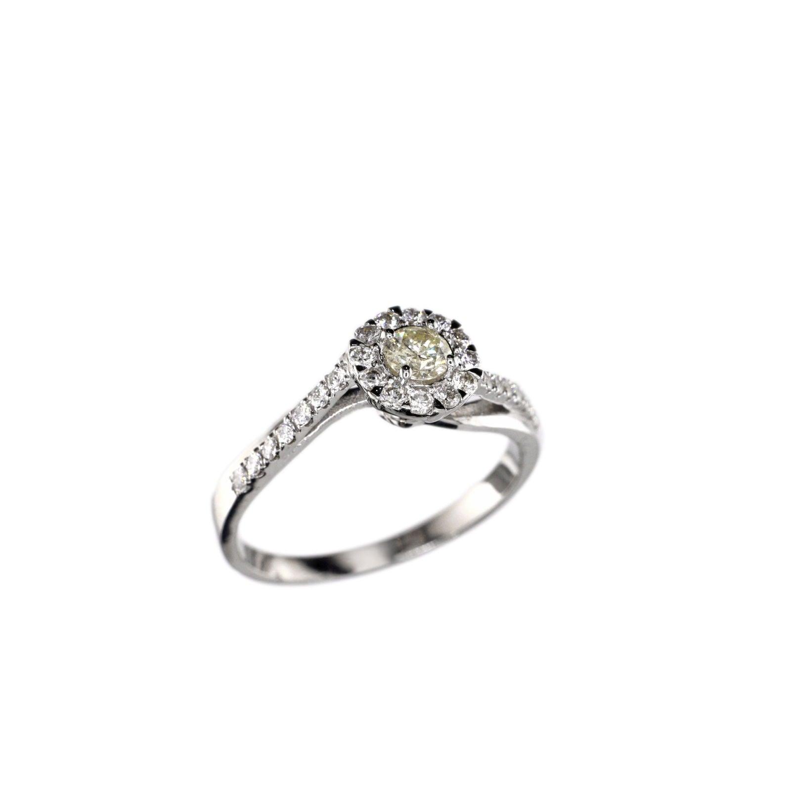 Diamond Ring Natural - By Saleh Sallom 2.43 g 18 Karat | 0.52 carat - Saleh Sallom