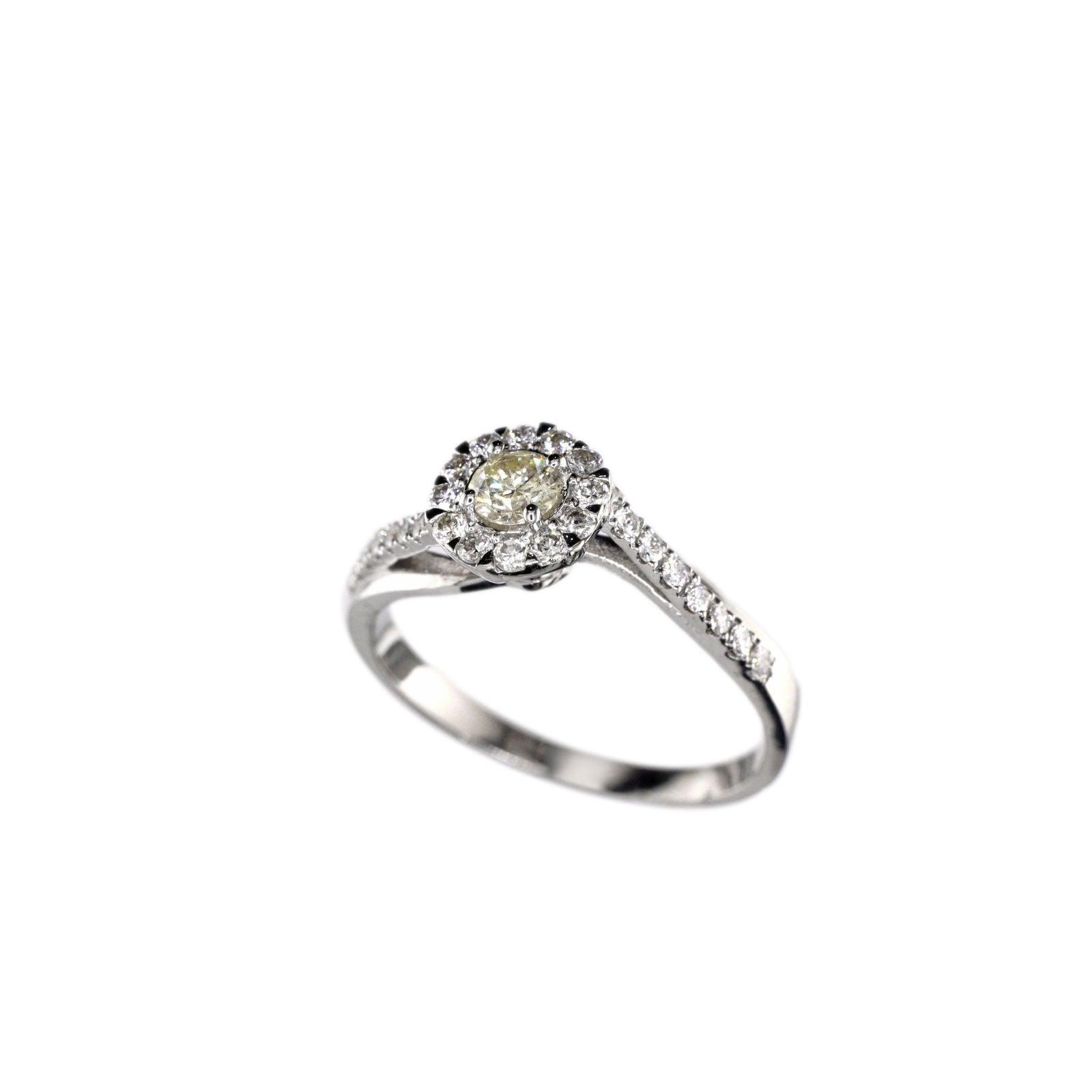 Diamond Ring Natural - By Saleh Sallom 2.43 g 18 Karat | 0.52 carat - Saleh Sallom