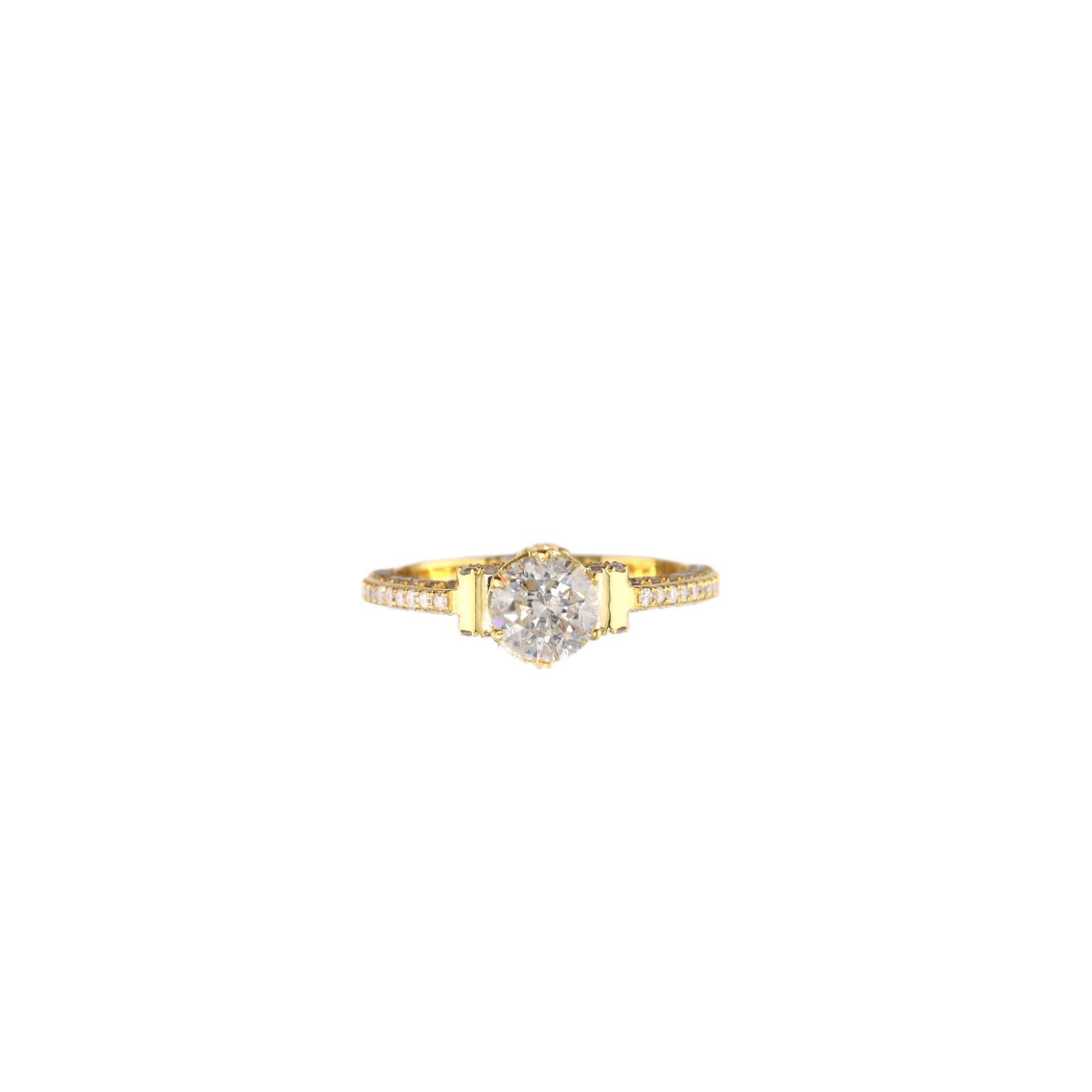 Diamond Ring Natural - By Saleh Sallom 3.49g 18Karat | 1.38 carat - Saleh Sallom