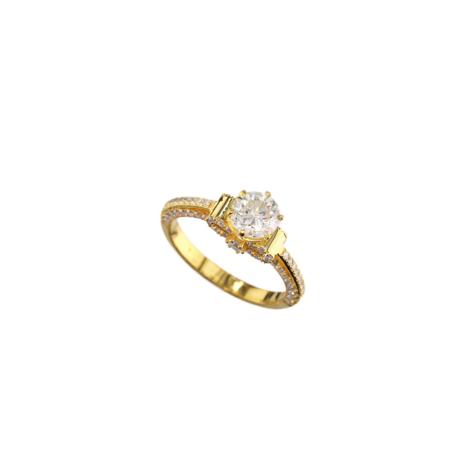 Diamond Ring Natural - By Saleh Sallom 3.49g 18Karat | 1.38 carat - Saleh Sallom