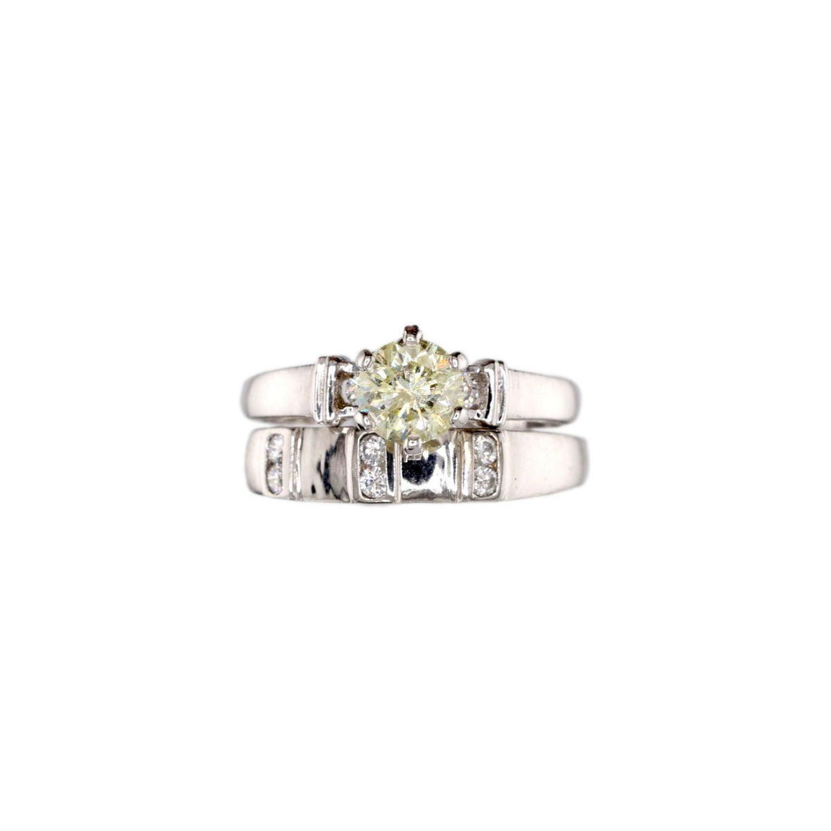 Diamond Ring Natural - By Saleh Sallom 5.03 g 18Karat | 1.00 carat - Saleh Sallom