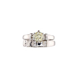 Diamond Ring Natural - By Saleh Sallom 5.03 g 18Karat | 1.00 carat - Saleh Sallom