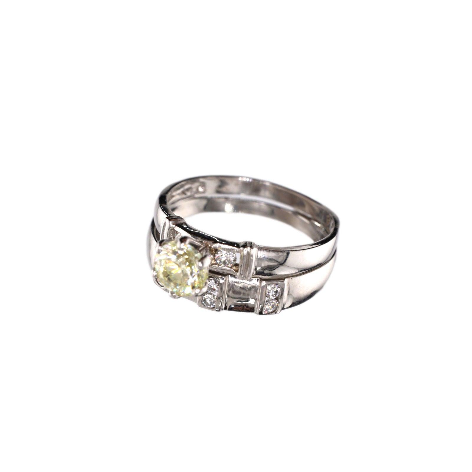 Diamond Ring Natural - By Saleh Sallom 5.03 g 18Karat | 1.00 carat - Saleh Sallom